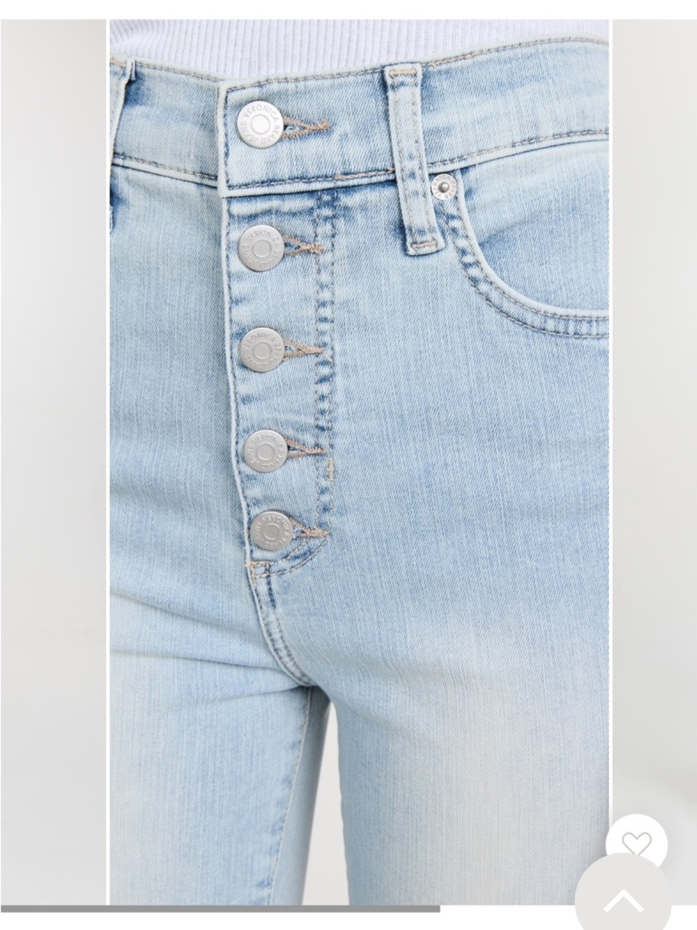 Veronica Beard Maera High-Waisted Light Blue Jeans: flattering & form fitting - Picture 9 of 9